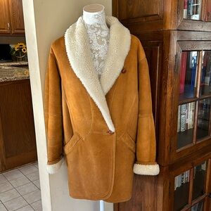 Steve by Searle Vintage Shearling Coat! Sz S, Great Condition!